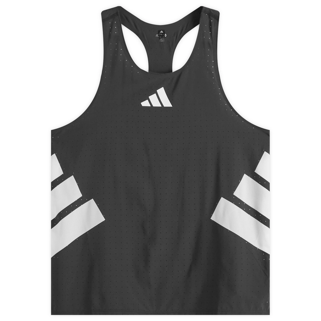 Adidas Originals Men's Adizero Road To Records Tank Top Black